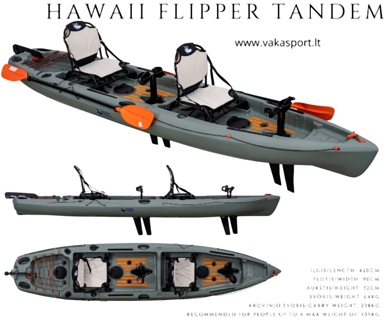 Galaxy Hawaii Flipper Tandem kajakas