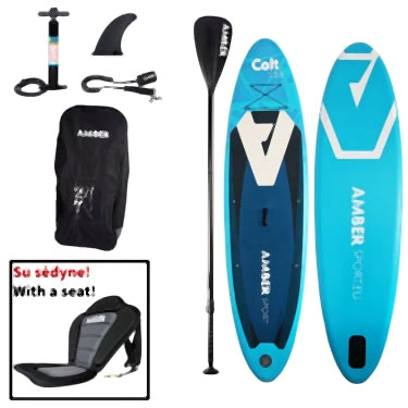 Pripučiamos irklentės komplektas AMBER COLT 10.6 Lite WS su sėdyne (320 cm) - Image 2