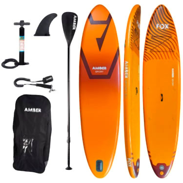 Pripučiamos irklentės komplektas AMBER FOX 12.1 LITE (376 cm) - Image 2