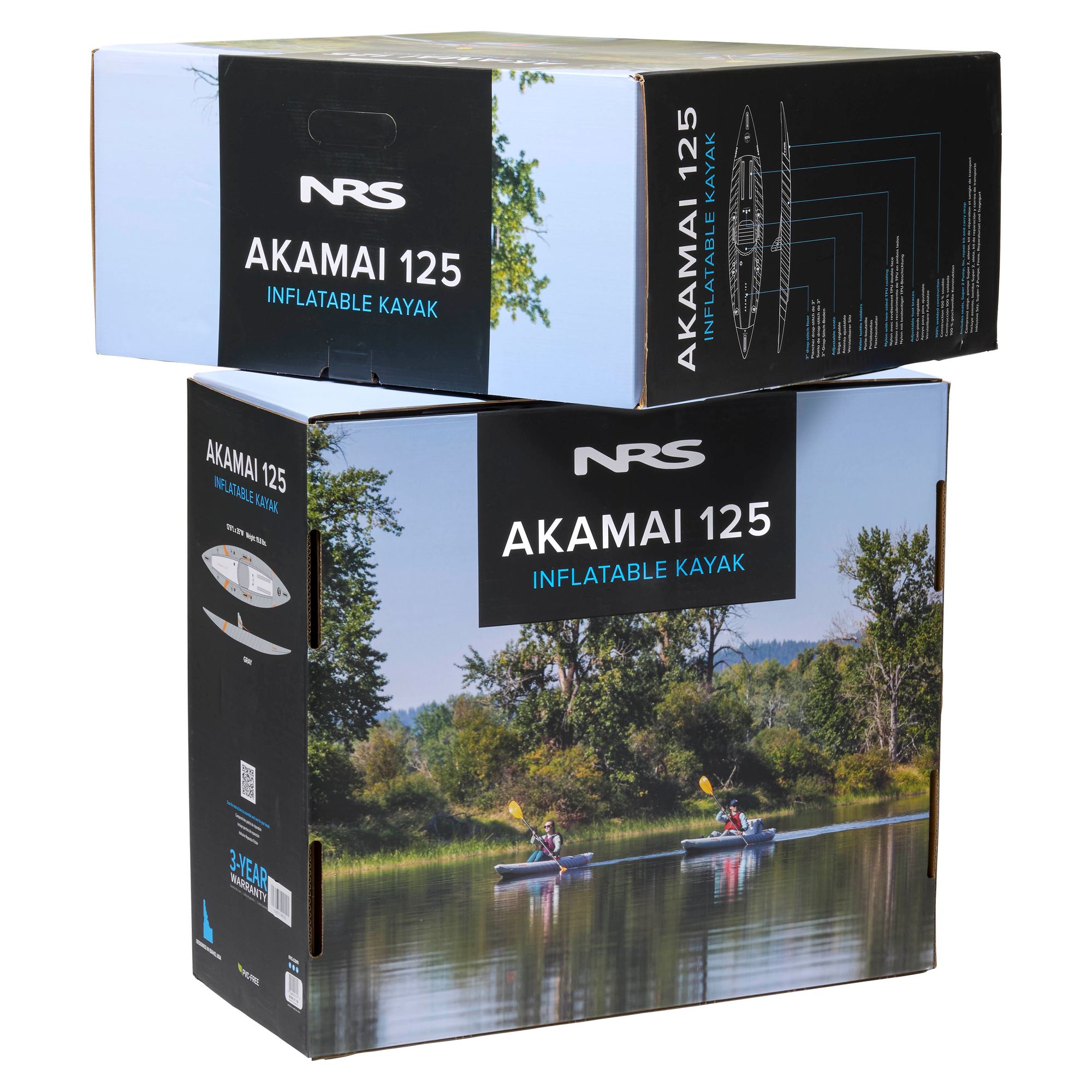 NRS Akamai 125 pripučiamas kajakas - nuotrauka 12