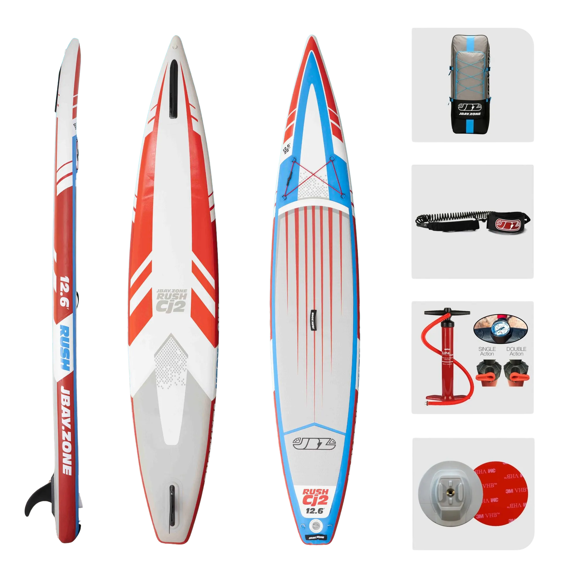 JBAY Rush CJ2 SUP irklentės komplektas (381 cm)
