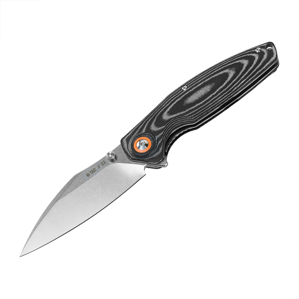 M-TAC Type 14 sulankstomas peilis, juodas / pilkas, 9,4 cm geležte - Image 2
