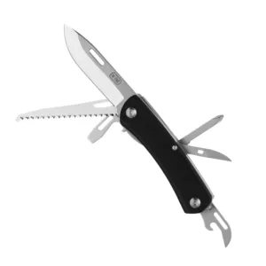 M-TAC Type 9 6-in-1 folding knife, black / steel colour, 6 functions