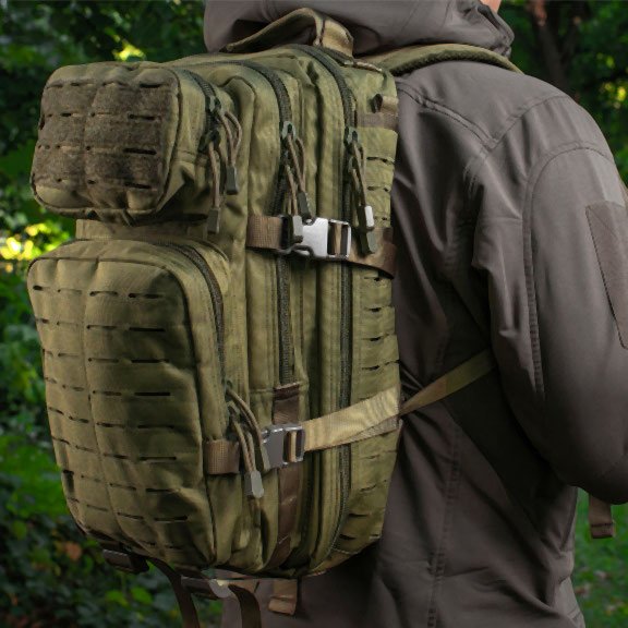 M-TAC Large Assault Pack Laser Cut 36 l tactical backpack - Image 33
