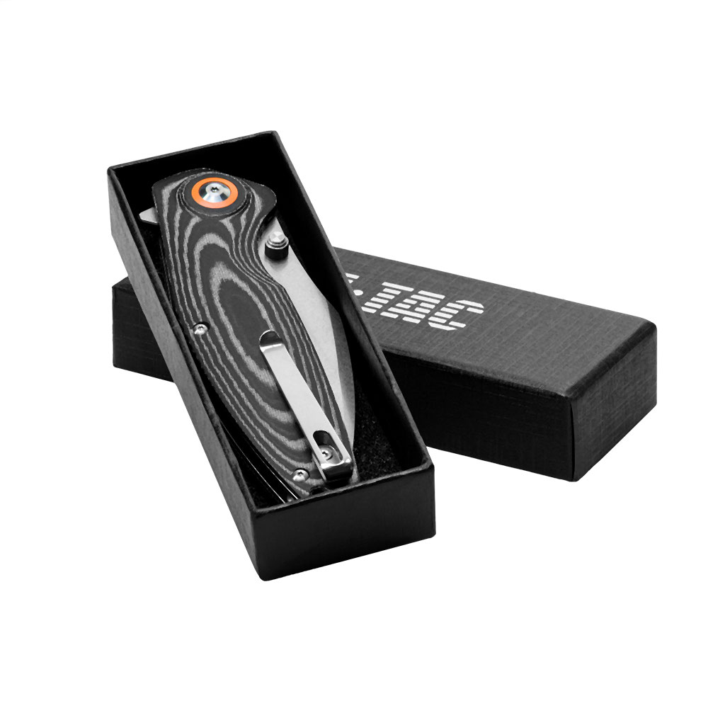 M-TAC Type 14 folding knife, black / grey, 9.4 cm blade - Image 9