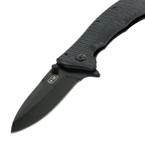 M-TAC Type 7 folding knife, black, 20.8 cm overall length
