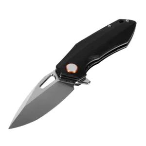 M-TAC Type 12 folding knife, black / steel colour, 8 cm blade