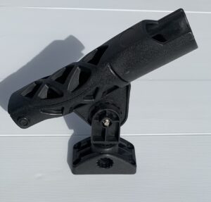 Galaxy Kayaks Swivel Pro II rod holder with rectangular base
